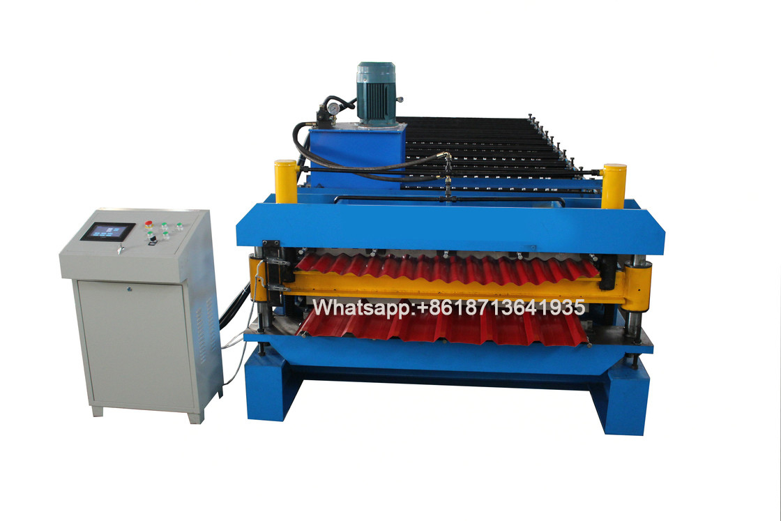 Rotolo di doppio strato della lamiera sottile di Full Auto che forma macchina 15 - 18m/Min Hydraulic