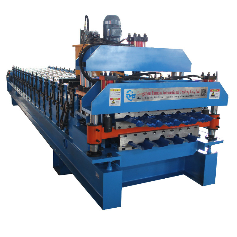 2024 Nuovo design doppio strato Roof Roll Forming Machine 840 trapezoidale e 836