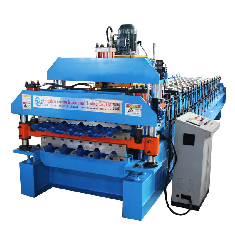 2024 Nuovo design doppio strato Roof Roll Forming Machine 840 trapezoidale e 836