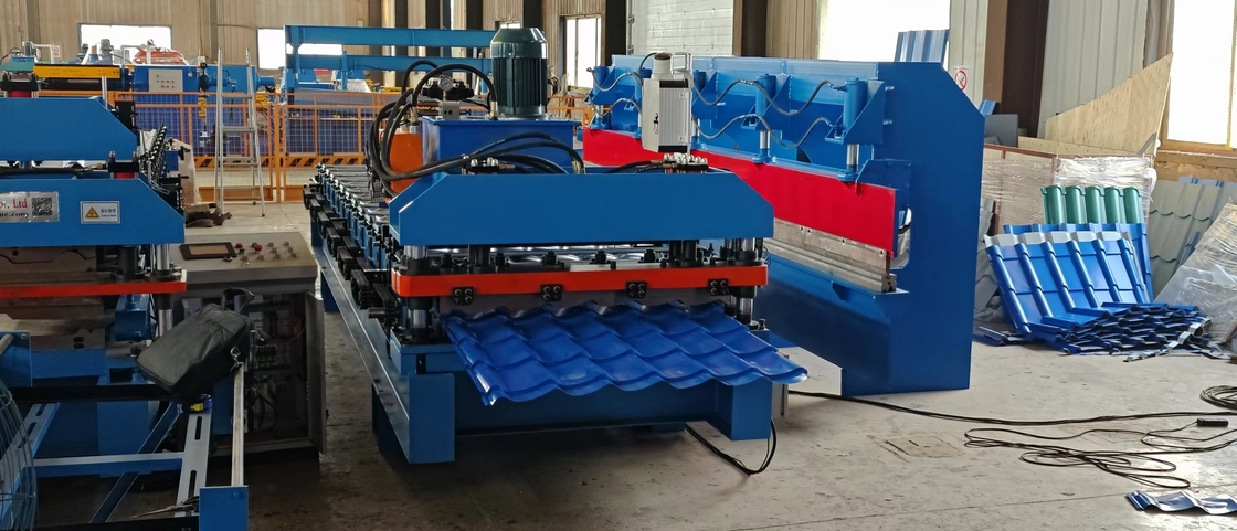 Plc controlla il rotolo del tetto 8-15m/Min che forma macchina per la bobina d'acciaio preverniciata