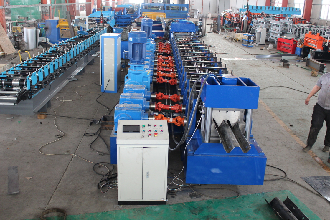 Alte prestazioni Custom Steel Crash Barrier W Beam 2 Wave Highway Guardrail Roll Forming Machine