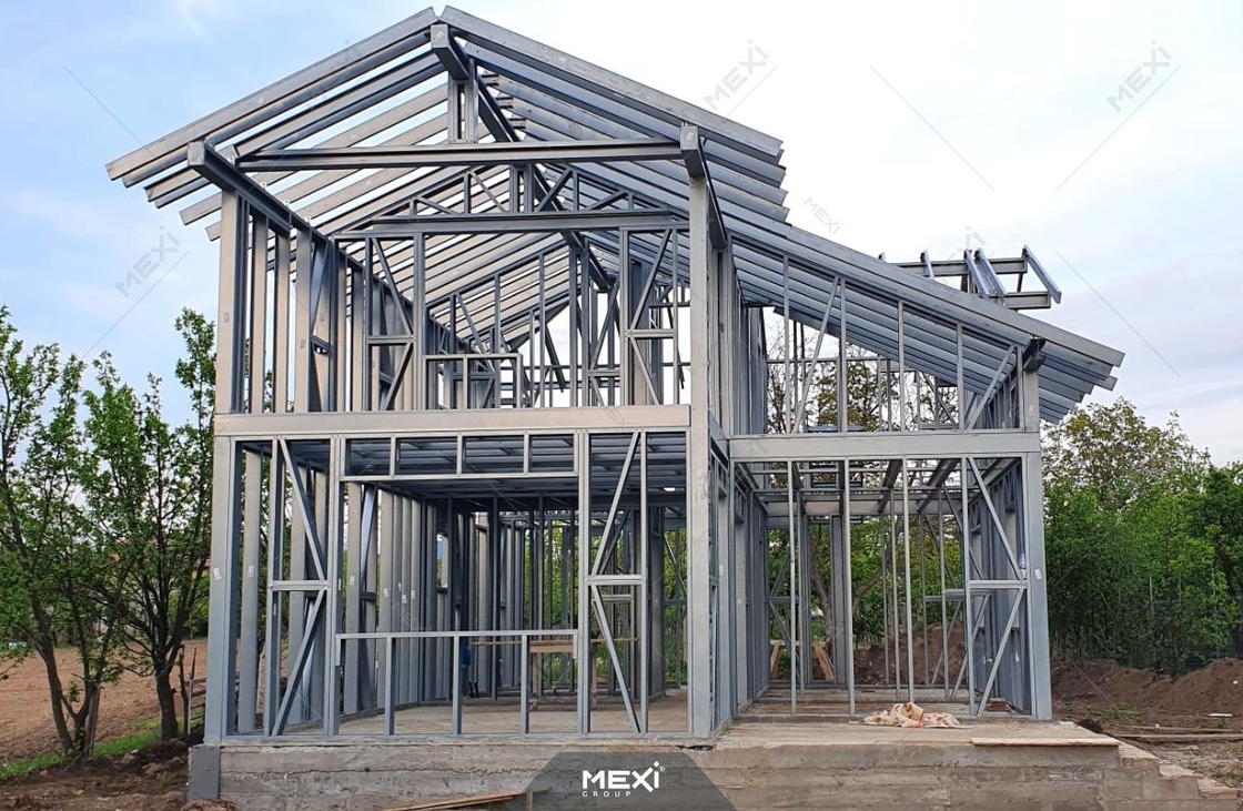 0.75mm C89 Light Gauge Steel Villa Roll Forming Machine Per Galvanizzato