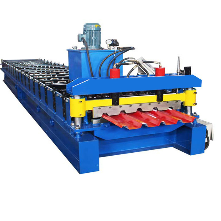 IBR 686 Profile one layer Roll Forming Machine Plc Controllo e taglio idraulico