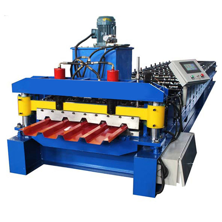 IBR 686 Profile one layer Roll Forming Machine Plc Controllo e taglio idraulico