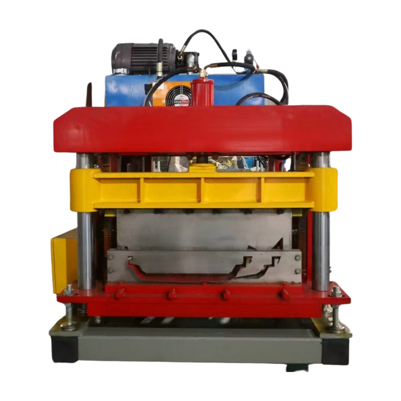 Macchina portatile per la formazione di rotoli di pannelli di tetto a cucitura a doppia serratura con sistema di controllo PLC Delta e struttura di pannelli a parete