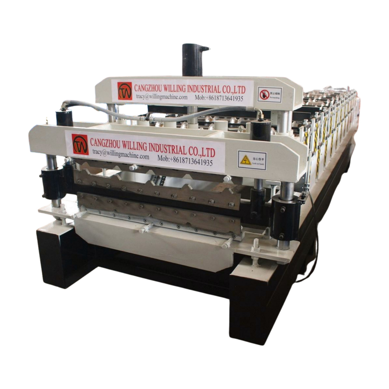 1250 mm larghezza doppio strato Ibr Roof Tile Roll Forming Machine per l'industria edile