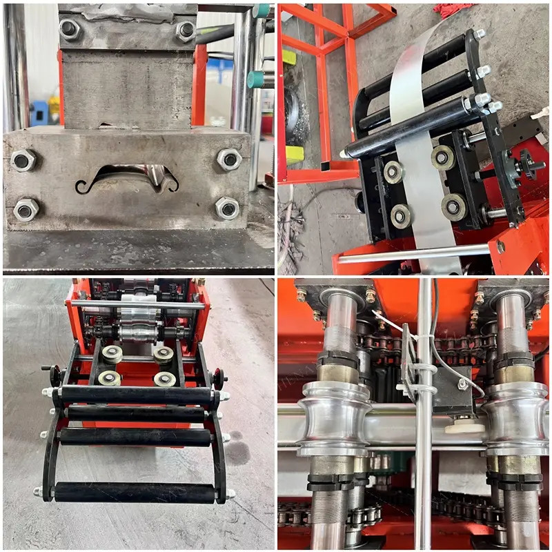 Macchina per la realizzazione di chiusure a rotelle metalliche / chiusura a rotelle cornice di porte in acciaio