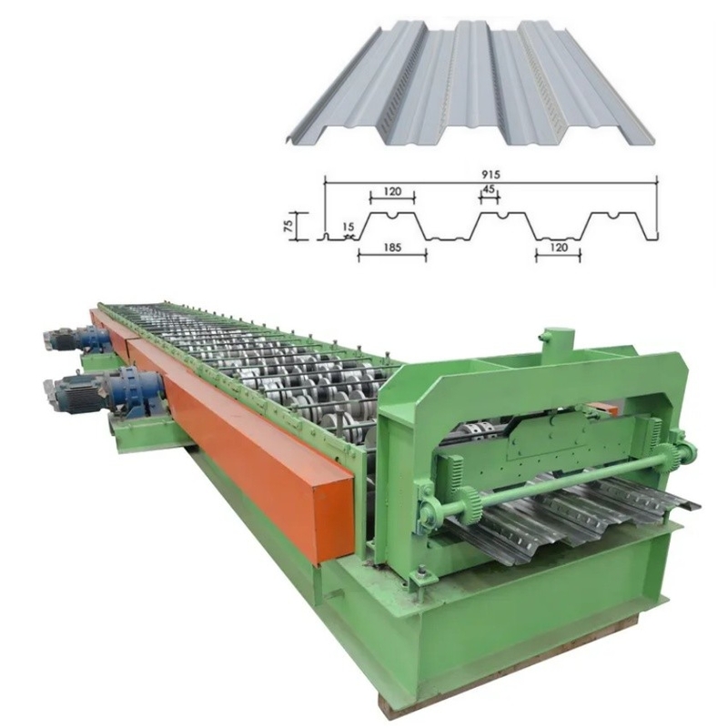 36'' High Speed Type B Roof / Floor Deck Roll Forming Machine con modalità di taglio idraulico e materiale a rulli
