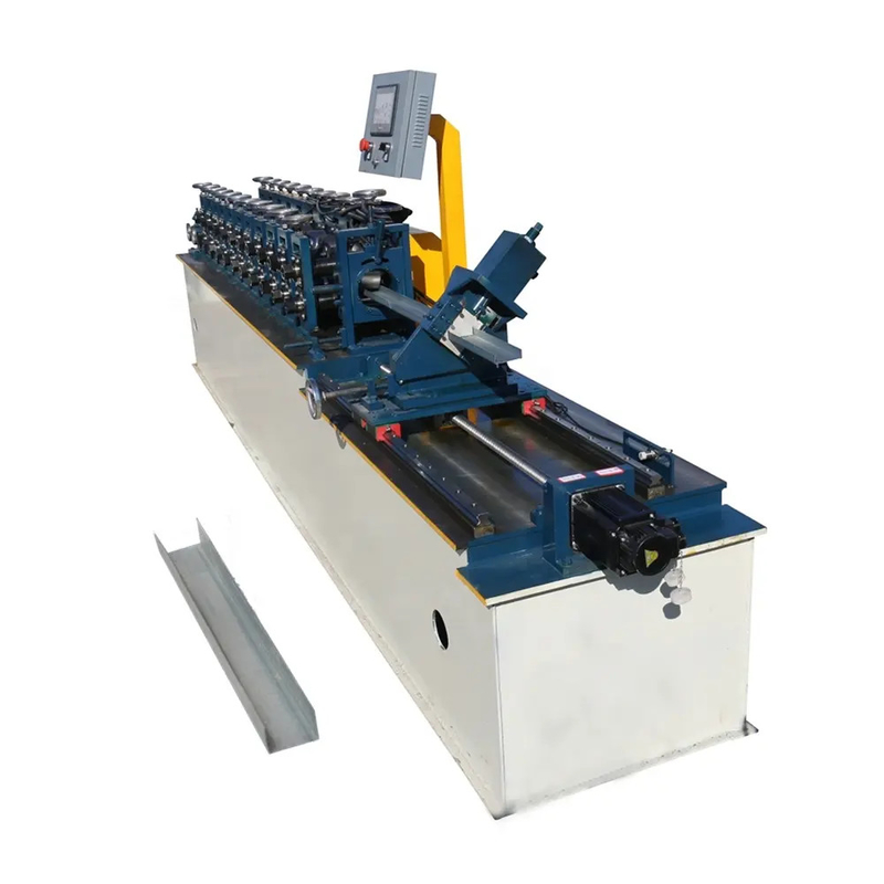 5.5KW High Speed Light Gauge Steel Channel Drywall Metal Stud And Track C Purlin Roll Forming Machine
