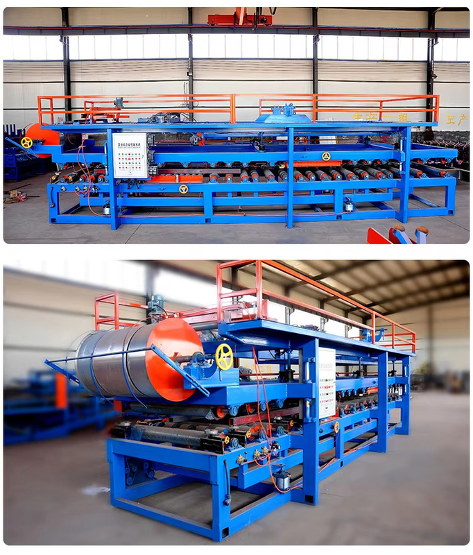 EPS in acciaio / Rock Wool Sandwich Panel Production Wall / Roof Roll Forming Machine per la fabbricazione di piastrelle di foglio e peso totale di 30 t