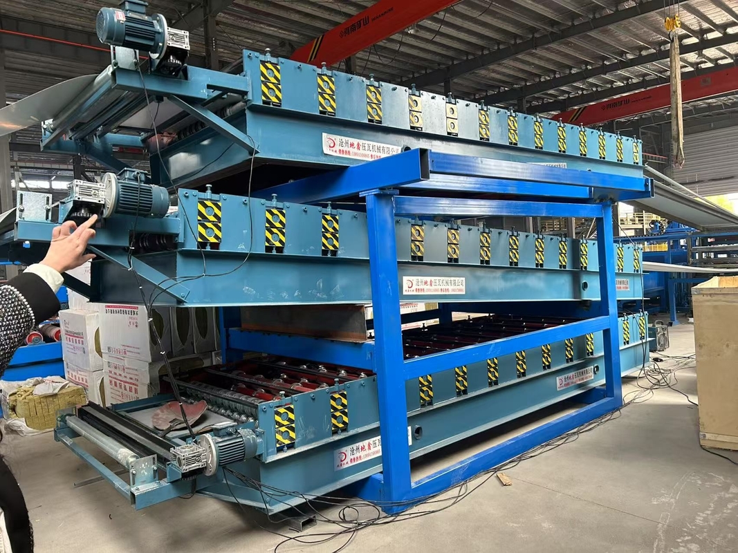 Linea di produzione di pannelli di tetto di Rockwool Sandwich a prova di fuoco