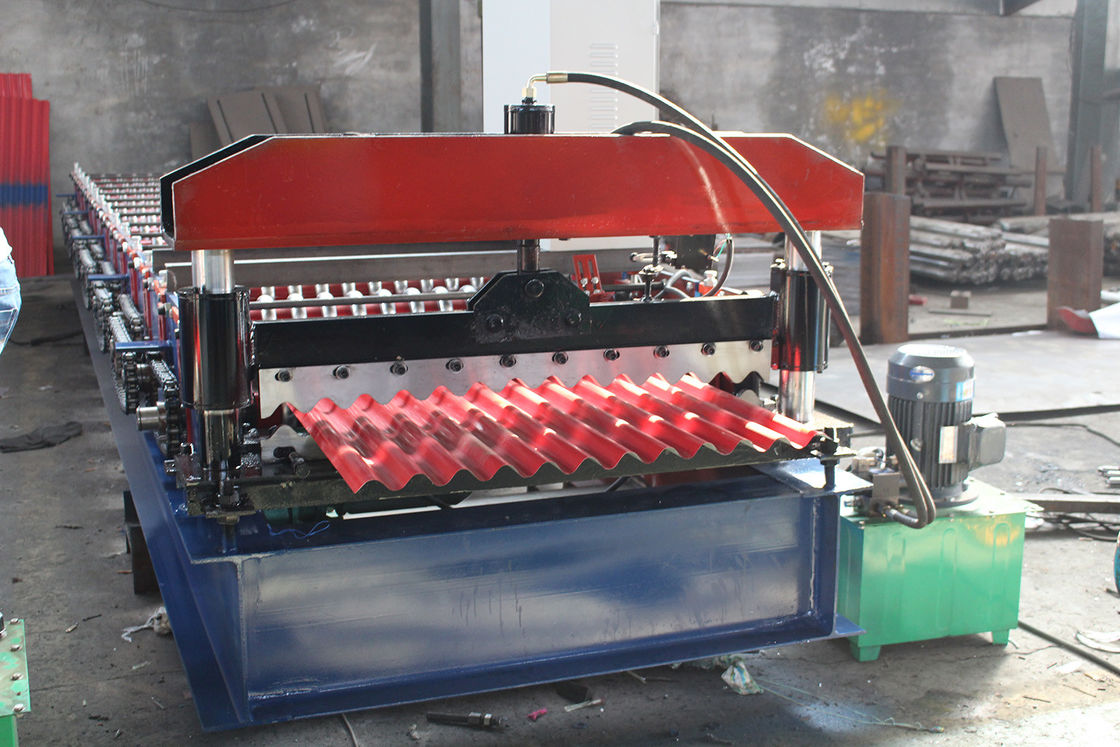 380v 50hz laminato a sfera corrugata Roofing Sheet Roll Forming Machine Stabile prestazioni Long Life Span
