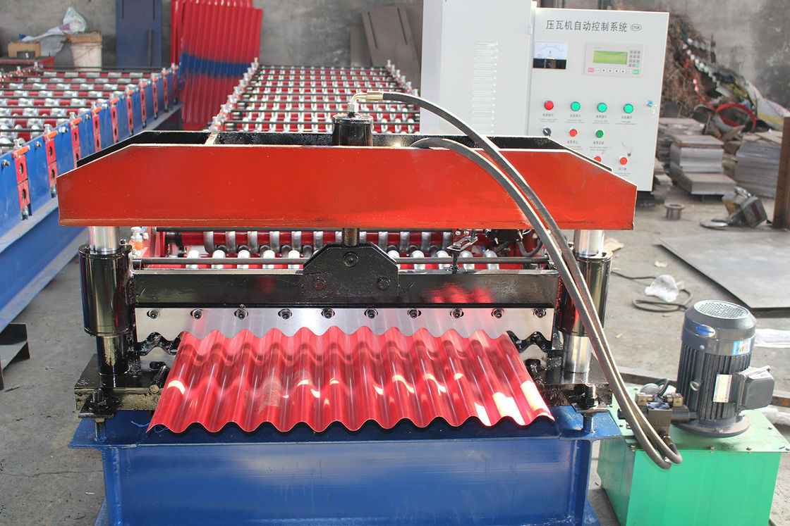 380v 50hz laminato a sfera corrugata Roofing Sheet Roll Forming Machine Stabile prestazioni Long Life Span
