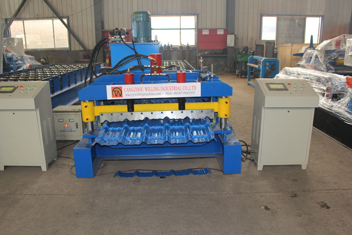 380v 50hz 2025 nuovo design Personalizzazione Galvalume Roof Panel Roll Forming Machine Plc