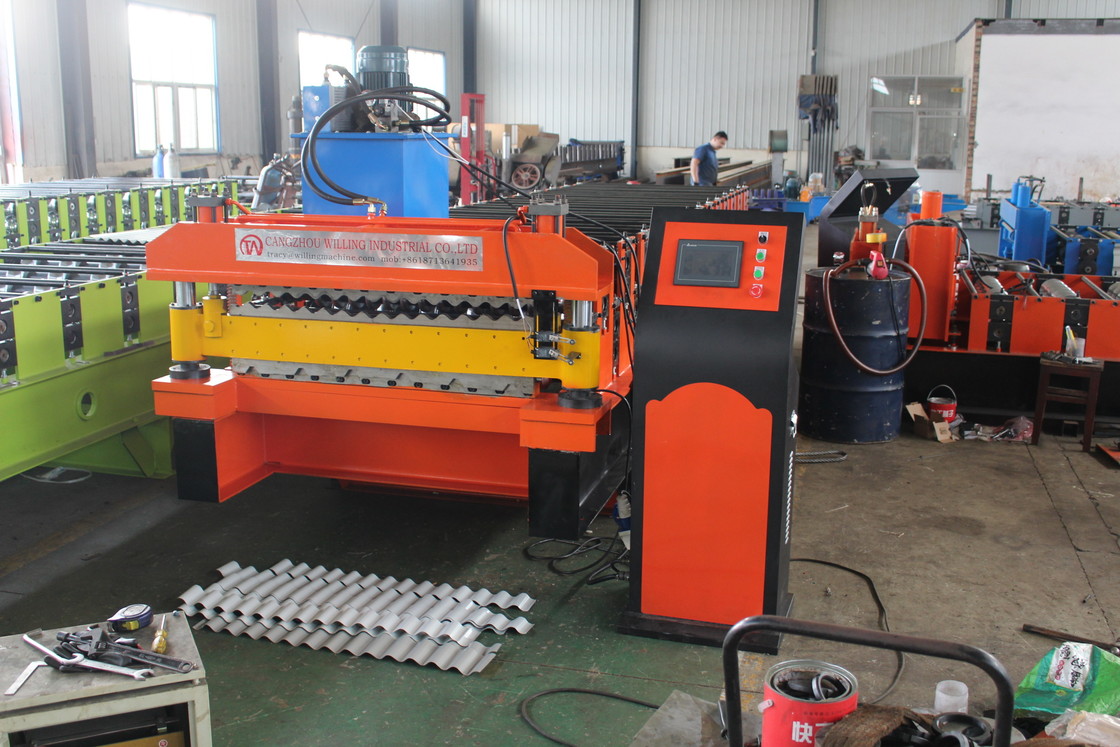 2025 High Speed Trapezoidal and glazed Double Layer Roof sheet roofing tile Forming Machine