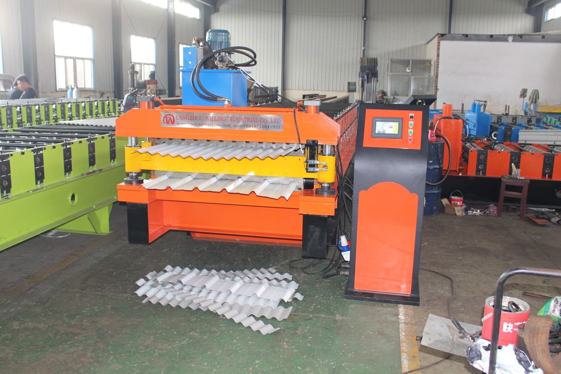 2025 High Speed Trapezoidal and glazed Double Layer Roof sheet roofing tile Forming Machine