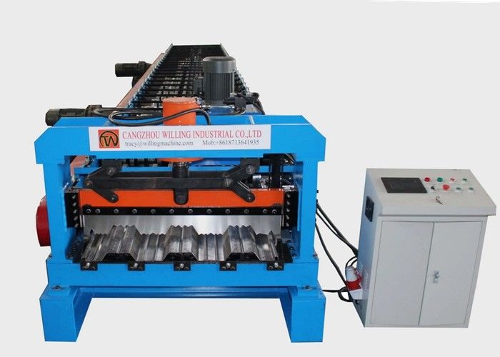 Rotolo della piattaforma dell'acciaio 1.5mm del metallo che forma il Plc della macchina per i materiali da costruzione