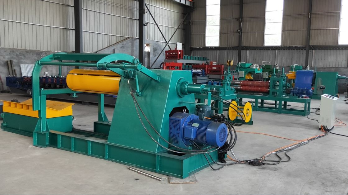 380v 50hz High Speed Steel Coil Slitter Slitting Production Line Machine con uncoiler idraulico e uncoiler
