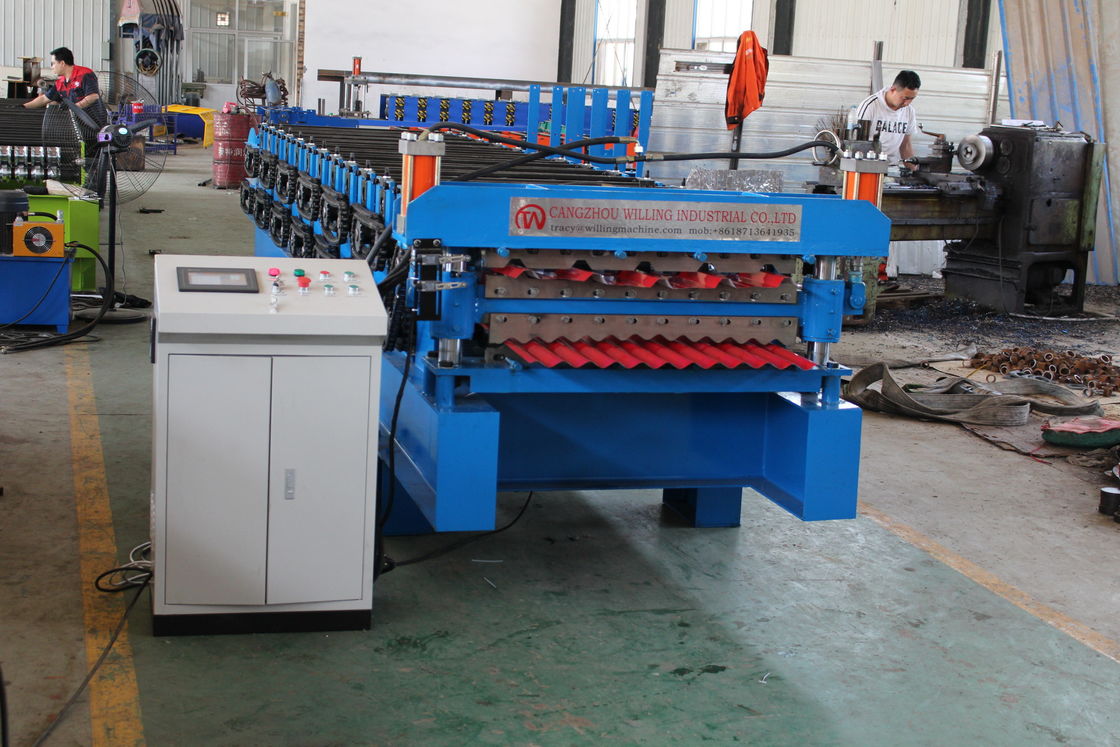 IBR e rotolo ondulato del pannello del tetto di 0.9mm che formano macchina