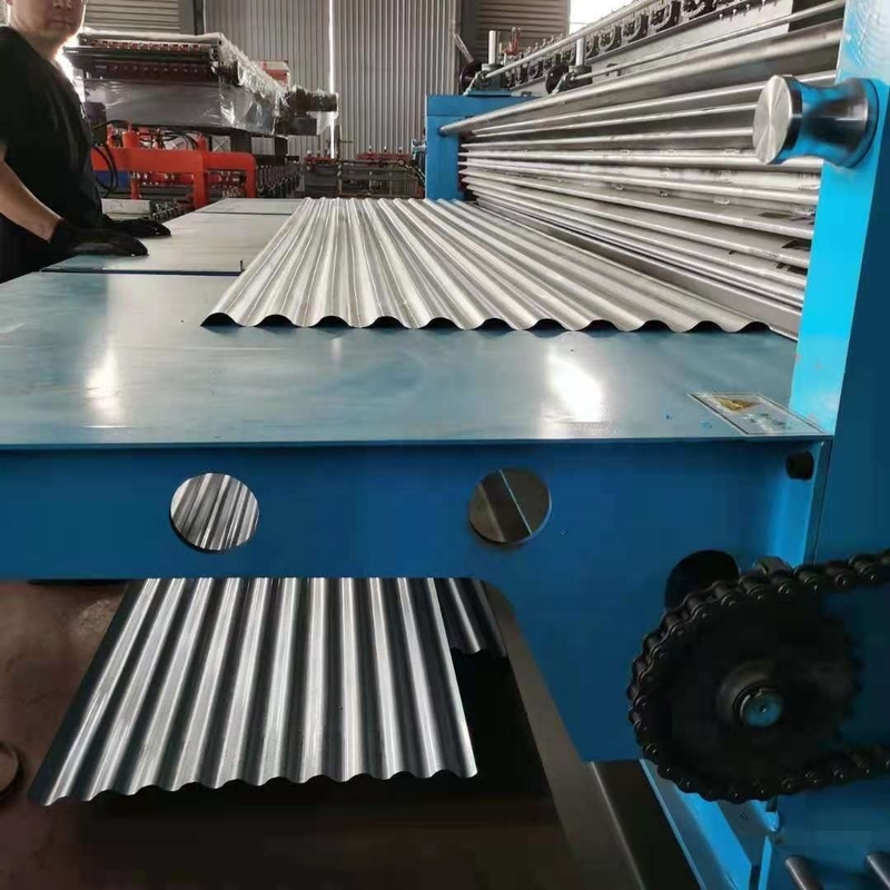 rotolo ondulato del barilotto di 0.12-0.2mm che forma macchina per materiale galvanizzato sottile