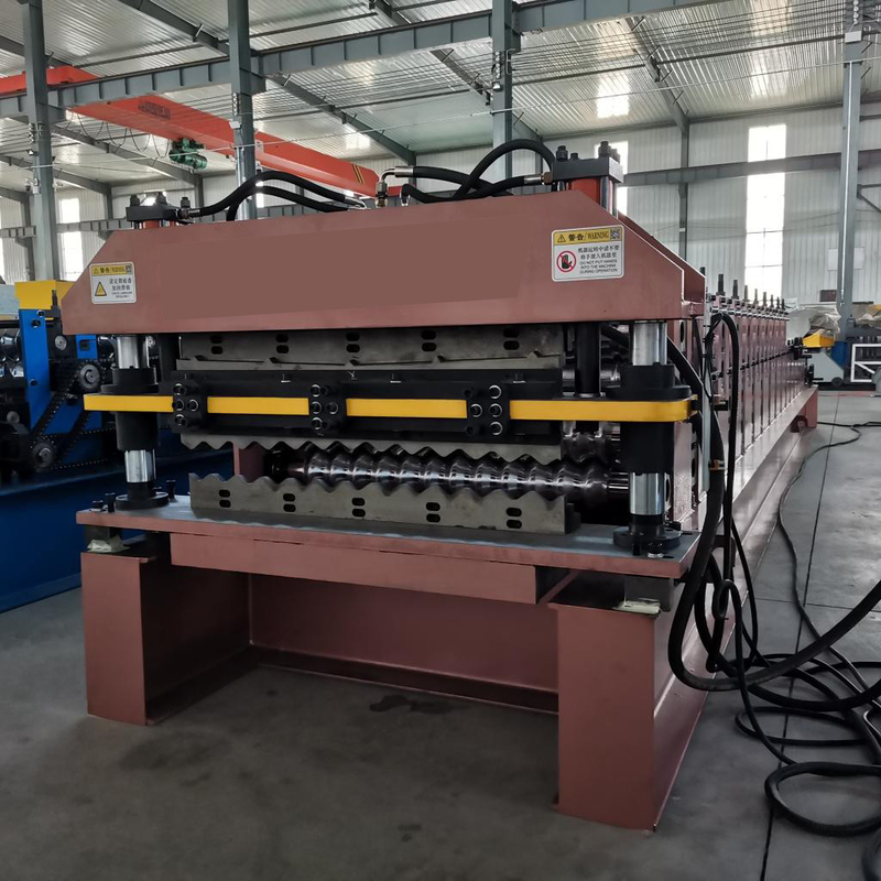 Rotolo di doppio strato del Plc 0.80mm che forma macchina 15m/Min For Ppgi Panel Roof