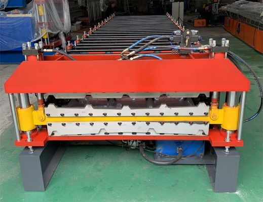 Rotolo d'acciaio di doppio strato dello strato del tetto delle mattonelle che forma macchina 840 900