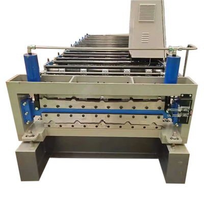 Rotolo trapezoidale del materiale da costruzione di doppio strato che forma macchina 15m/Min