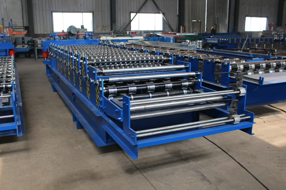 Trapezio e rotolo ondulato di doppio strato che formano macchina 30 M/Min