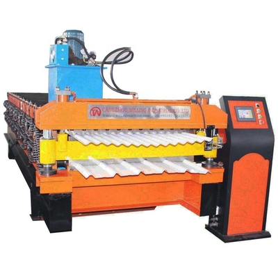 Rotolo per tetto 380v personalizzabile che forma macchina con rulli a 13/14 stazioni