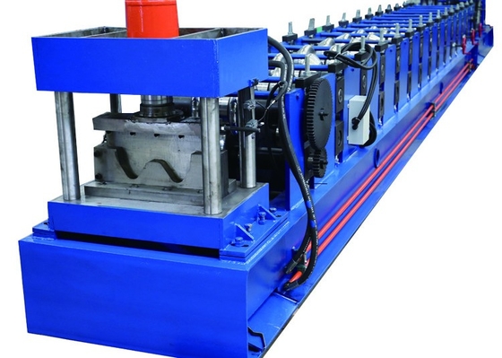 GI Highway Guardrail Roll Forming Machine con lama di taglio Cr12Mov e diametro di rulli 80 mm