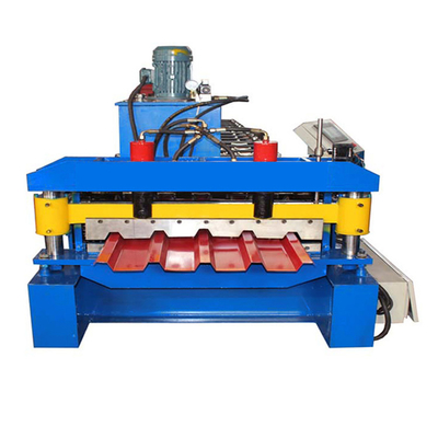 IBR 686 Profile one layer Roll Forming Machine Plc Controllo e taglio idraulico