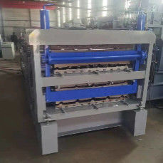 Rotolo d'acciaio di colore ondulato di tre strati che forma macchina in pieno automatica