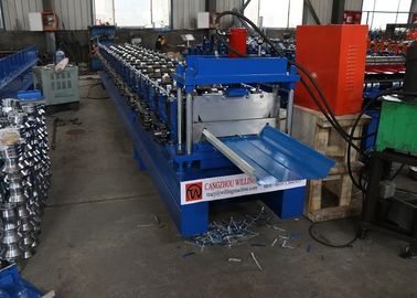Rotolo diritto del tetto della cucitura che forma macchina per il pannello del bottone automatico della striscia del chiodo