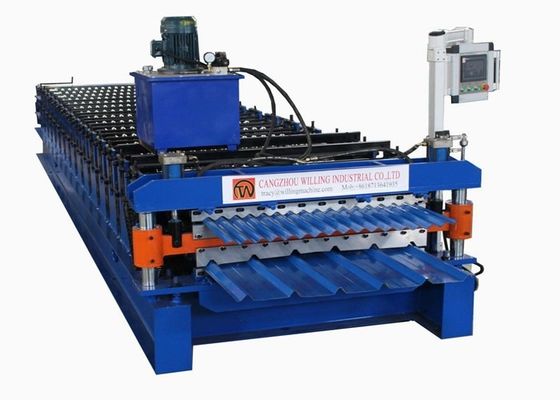 Macchina rivestita di delta 4m/Min Roof Tile Roll Forming di colore