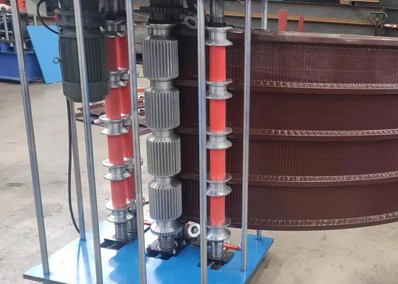 3KW rotolo di piegamento di piegatura del tetto del manuale 0.9mm che forma macchina