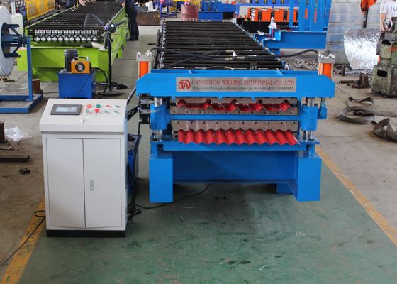 IBR e rotolo ondulato del pannello del tetto di 0.9mm che formano macchina