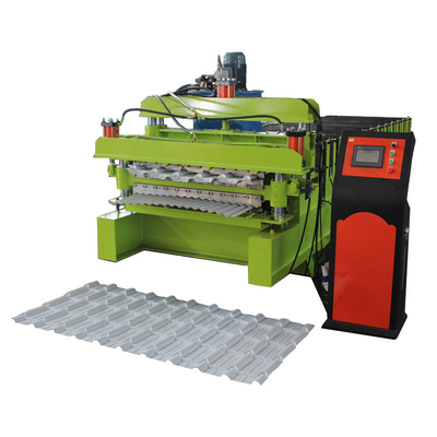 Ibr Roof 0,8 mm Macchina per la formatura di rotoli di lastre a doppio piano completamente automatica