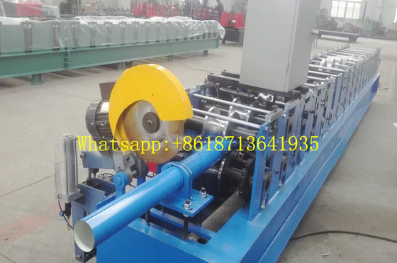 Rotolo di grondaia per grondaie a tubo tondo da 100 mm che forma macchina per sega a mosca tipo di taglio
