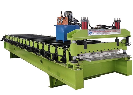 Rotolo trapezoidale delle mattonelle di tetto del metallo che forma macchina 5.5kw